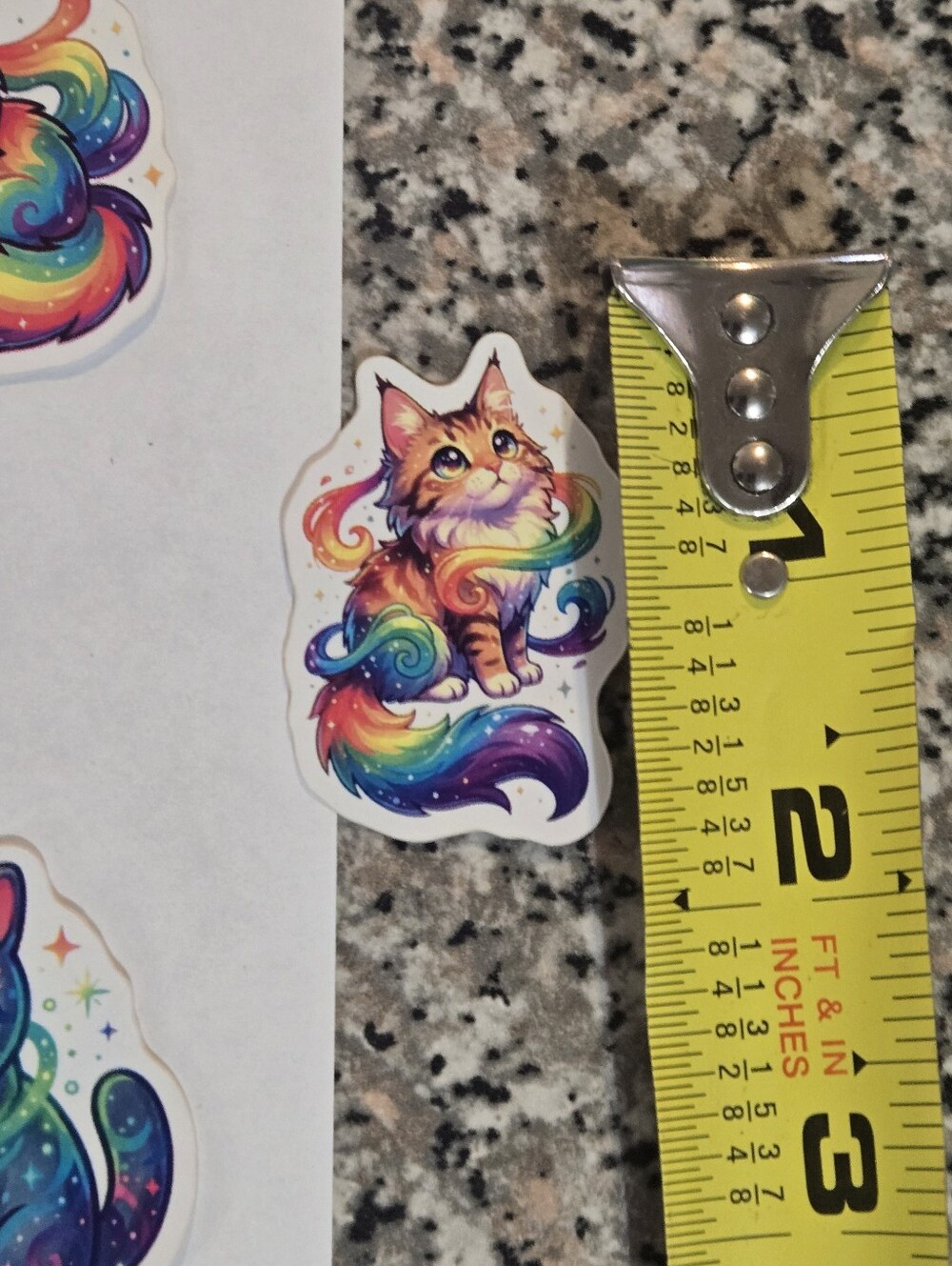 Cats With Rainbow Background Sticker Set - Multicolor - Picture 6 of 8